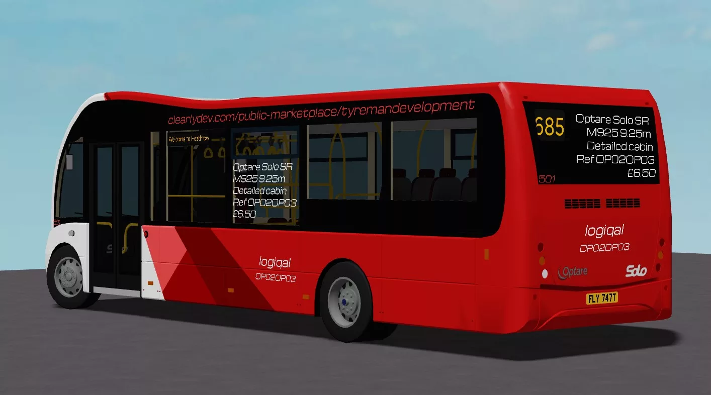 ROBLOX City Bus – RHD – Optare Solo SR M925 – Clearly Development