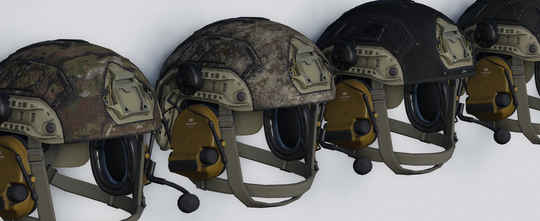 OPS-CORE FUTURE TACTICAL HEADBORNE SYSTEM HELMET & COVER